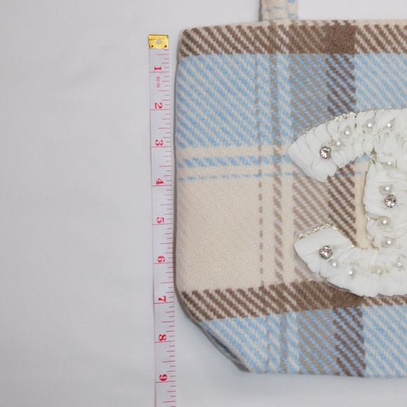 Chanel Beauté Blue and Brown Plaid Tote - VIP Gift - Picture 3 of 8